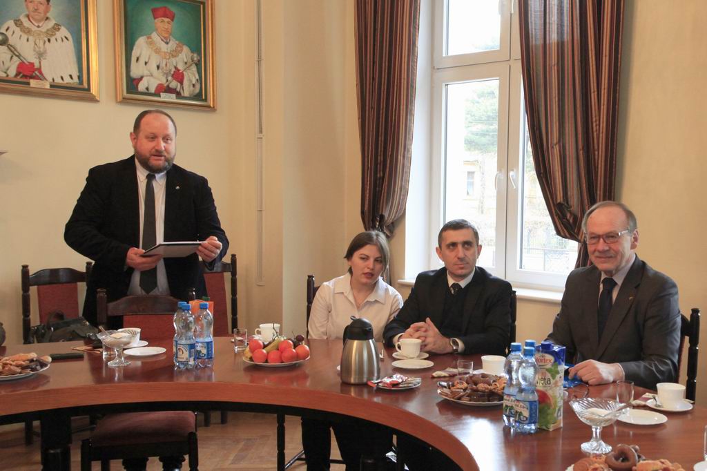 Spotkanie władz AWF we Wrocławiu Rektorem Uniwersytetu w Batumi (Gruzja)