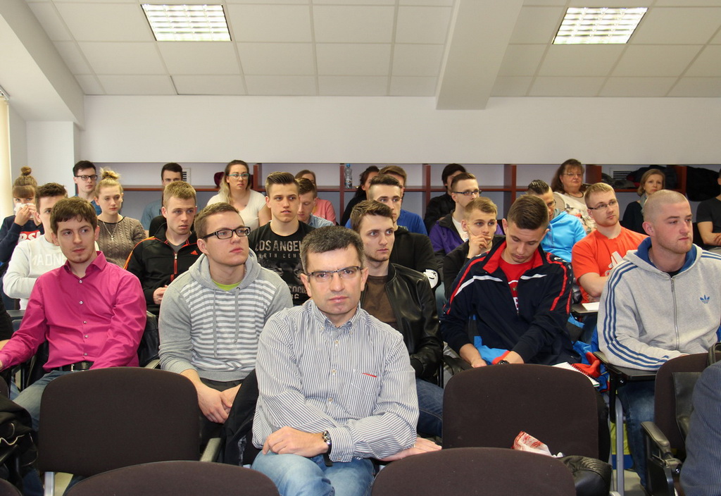 Spotkanie prof. Jana Chmury ze studentami i pracownikami Uczelni