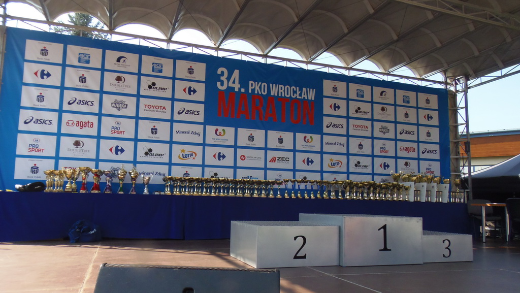 Punkt masażu na 34. PKO Wrocław Maraton