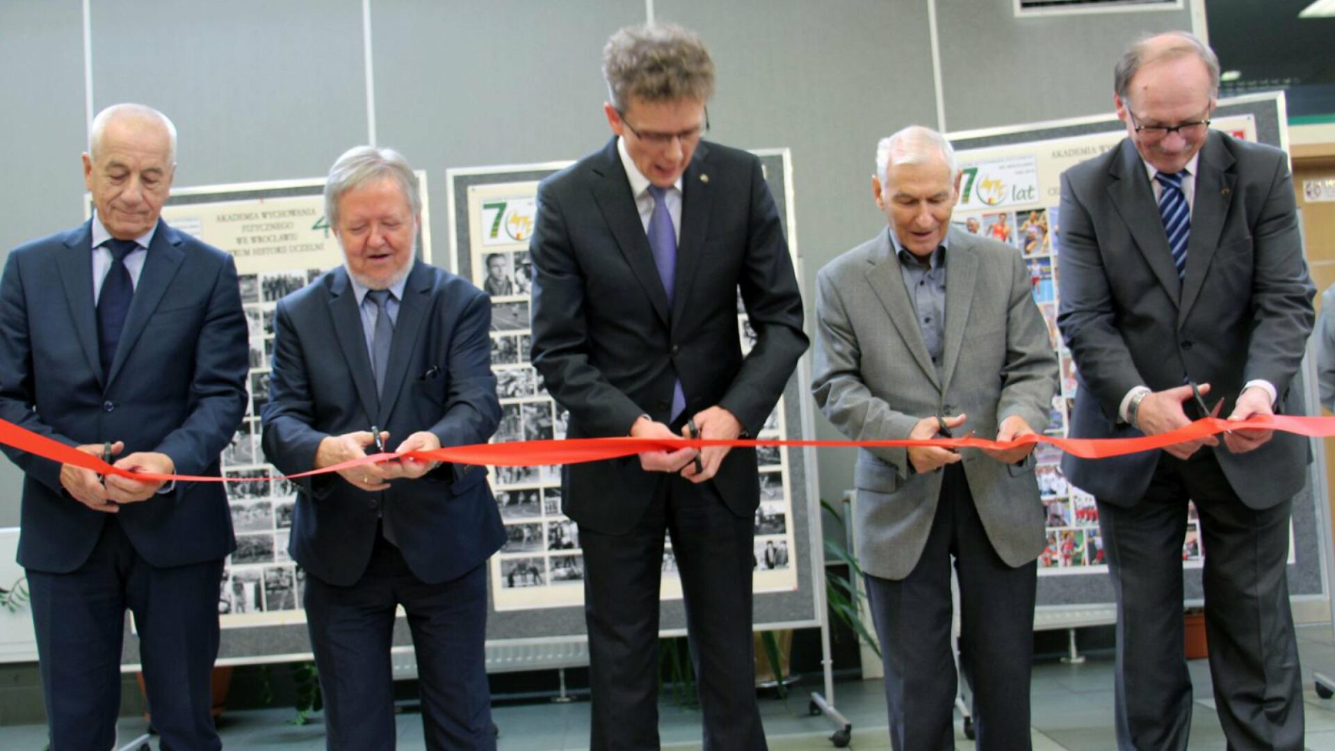 Otwarcie wystawy z okazji 70 lecia Akademii Wychowania Fizycznego we Wrocławiu