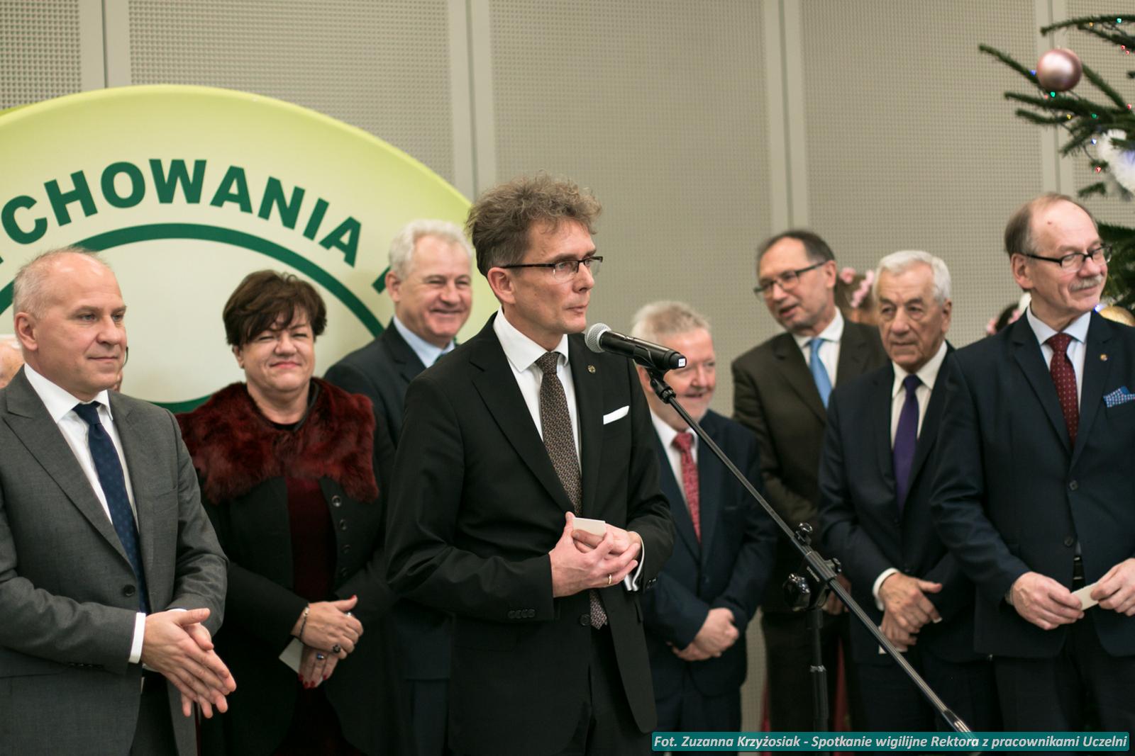 Spotkanie wigilijne Rektora z pracownikami Uczelni