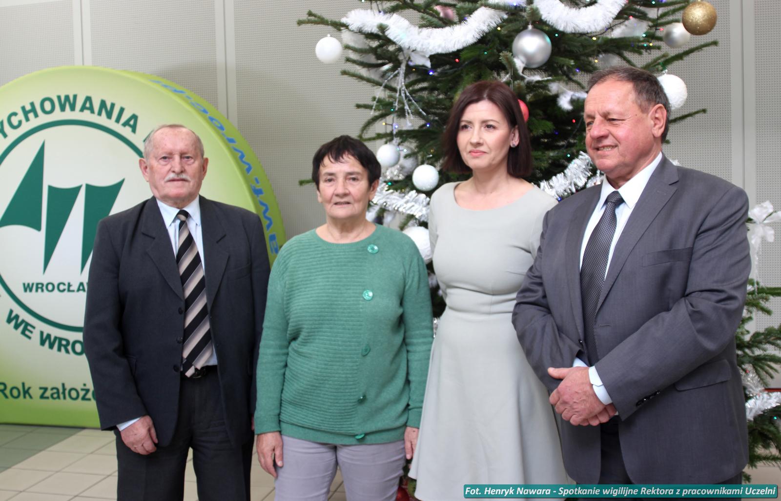 Spotkanie wigilijne Rektora z pracownikami Uczelni