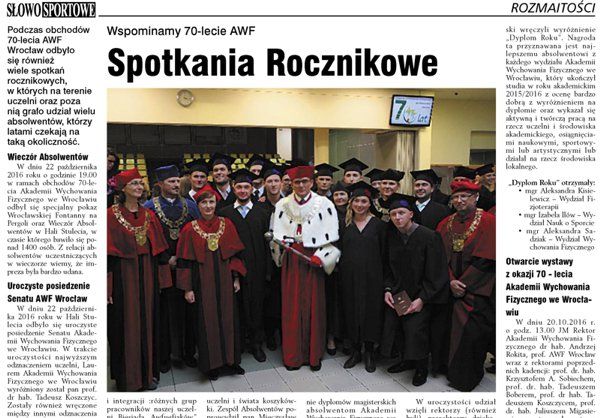 Spotkanie Rocznikowe