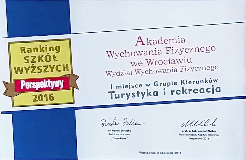 XVII Ranking Szkół Wyższych Perspektywy 2016