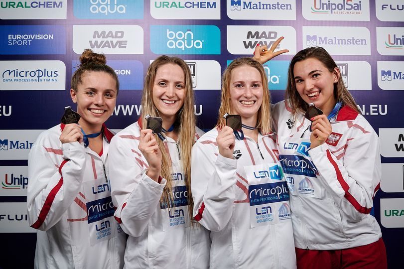 Mistrzostwa Europy w pływaniu Kazań 2021 - brązowy medal naszych zawodniczek