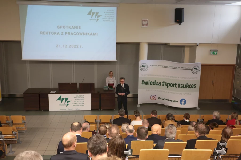 Spotkanie przedświąteczne Rektora z Pracownikami Uczelni 2022