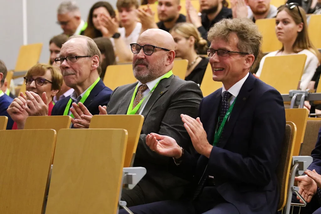 Fot. Łukasz Haraźny - Konferencja - 10 lat Siatkówki Dzieci i Młodzieży w AWF Wrocław i KS AZS-AWF Wrocław
