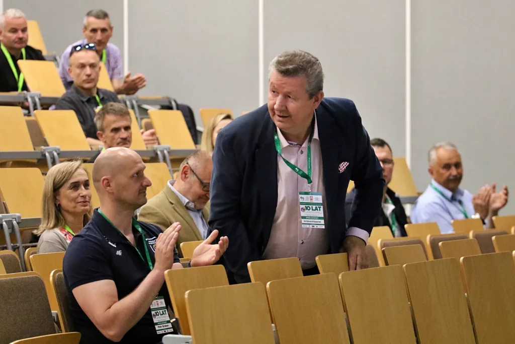 Fot. Łukasz Haraźny - Konferencja - 10 lat Siatkówki Dzieci i Młodzieży w AWF Wrocław i KS AZS-AWF Wrocław