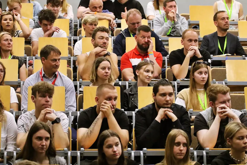 Fot. Łukasz Haraźny - Konferencja - 10 lat Siatkówki Dzieci i Młodzieży w AWF Wrocław i KS AZS-AWF Wrocław