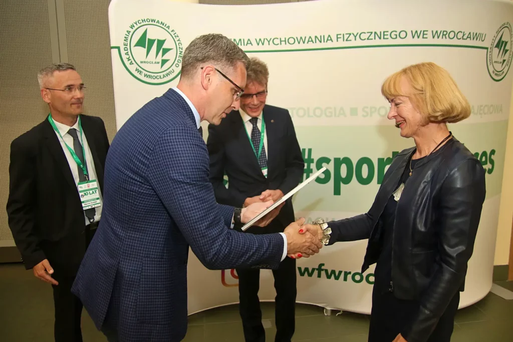 Fot. Łukasz Haraźny - Konferencja - 10 lat Siatkówki Dzieci i Młodzieży w AWF Wrocław i KS AZS-AWF Wrocław
