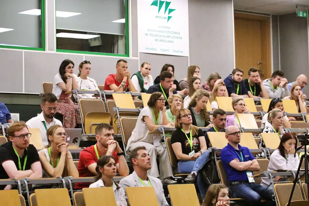 Fot. Łukasz Haraźny - Konferencja - 10 lat Siatkówki Dzieci i Młodzieży w AWF Wrocław i KS AZS-AWF Wrocław