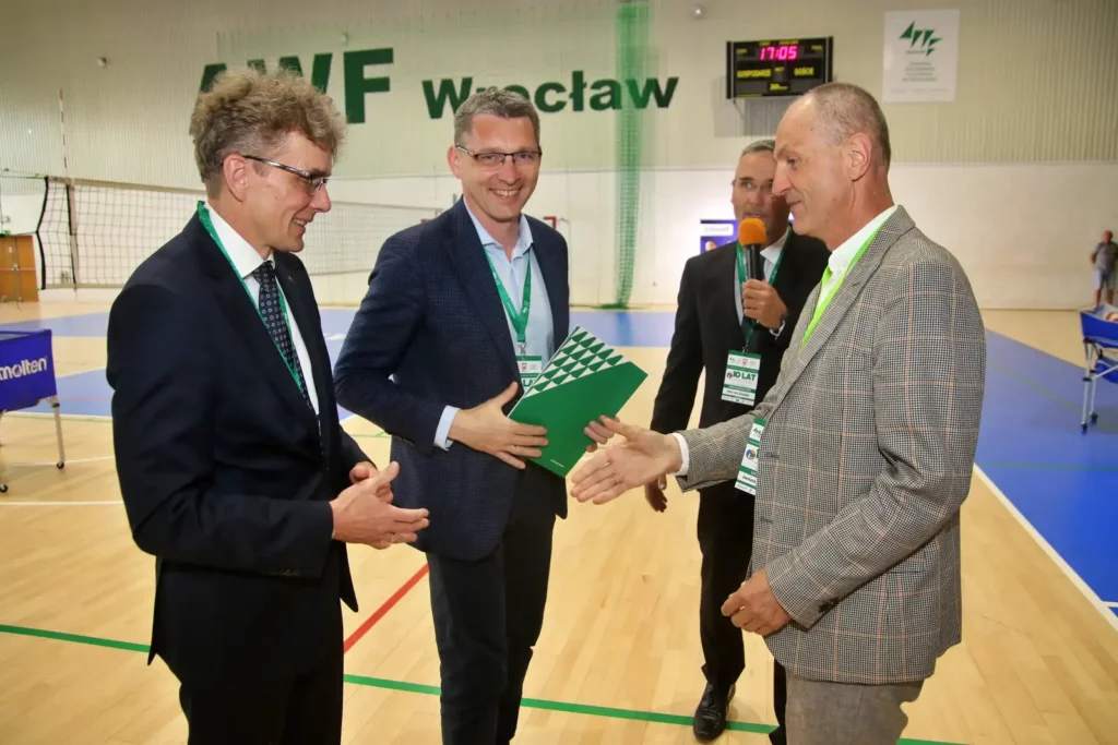 Fot. Łukasz Haraźny - Konferencja - 10 lat Siatkówki Dzieci i Młodzieży w AWF Wrocław i KS AZS-AWF Wrocław