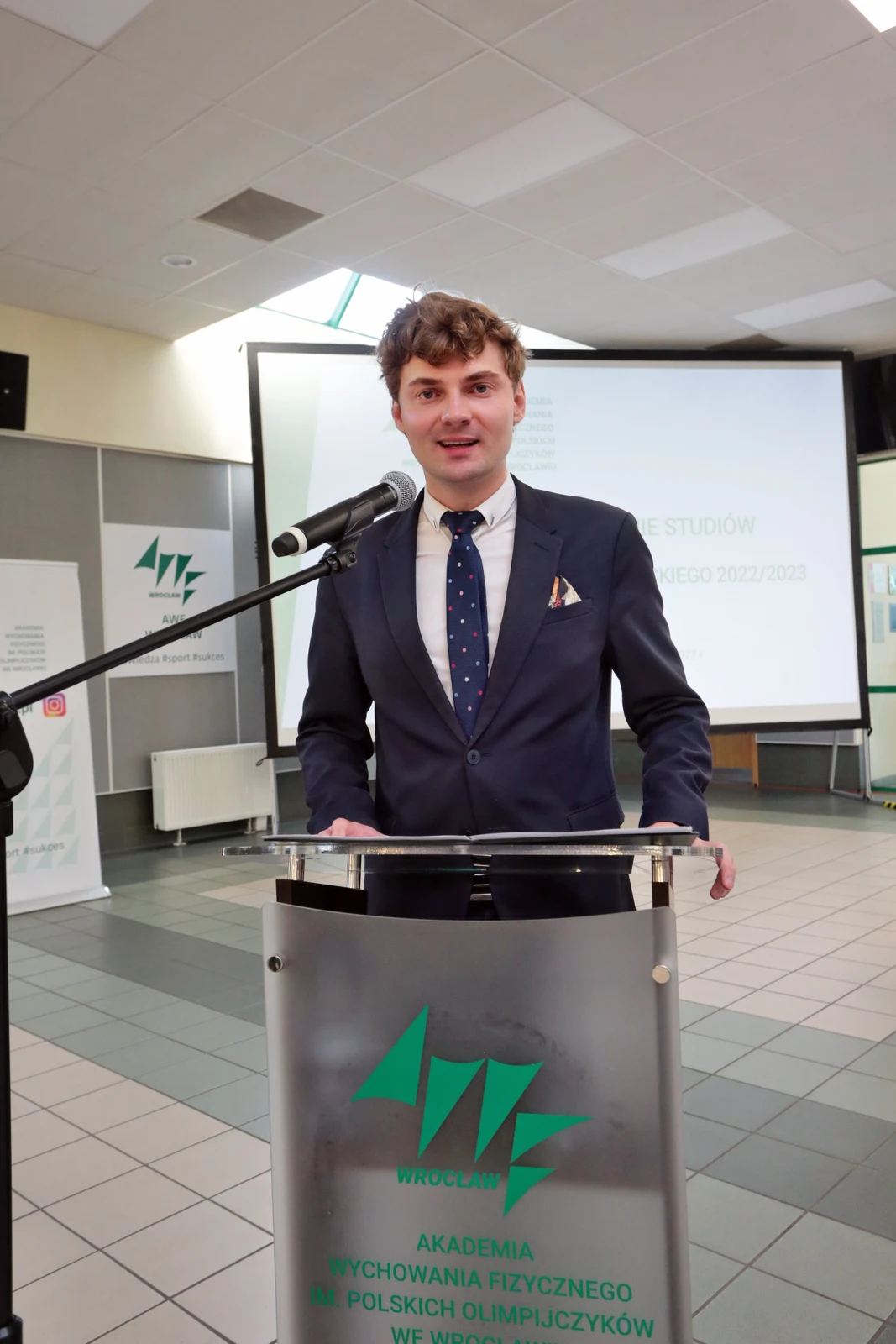 Fot. Andrzej Nowak - Uroczyste wręczenie dyplomów absolwentom AWF Wrocław 2023.