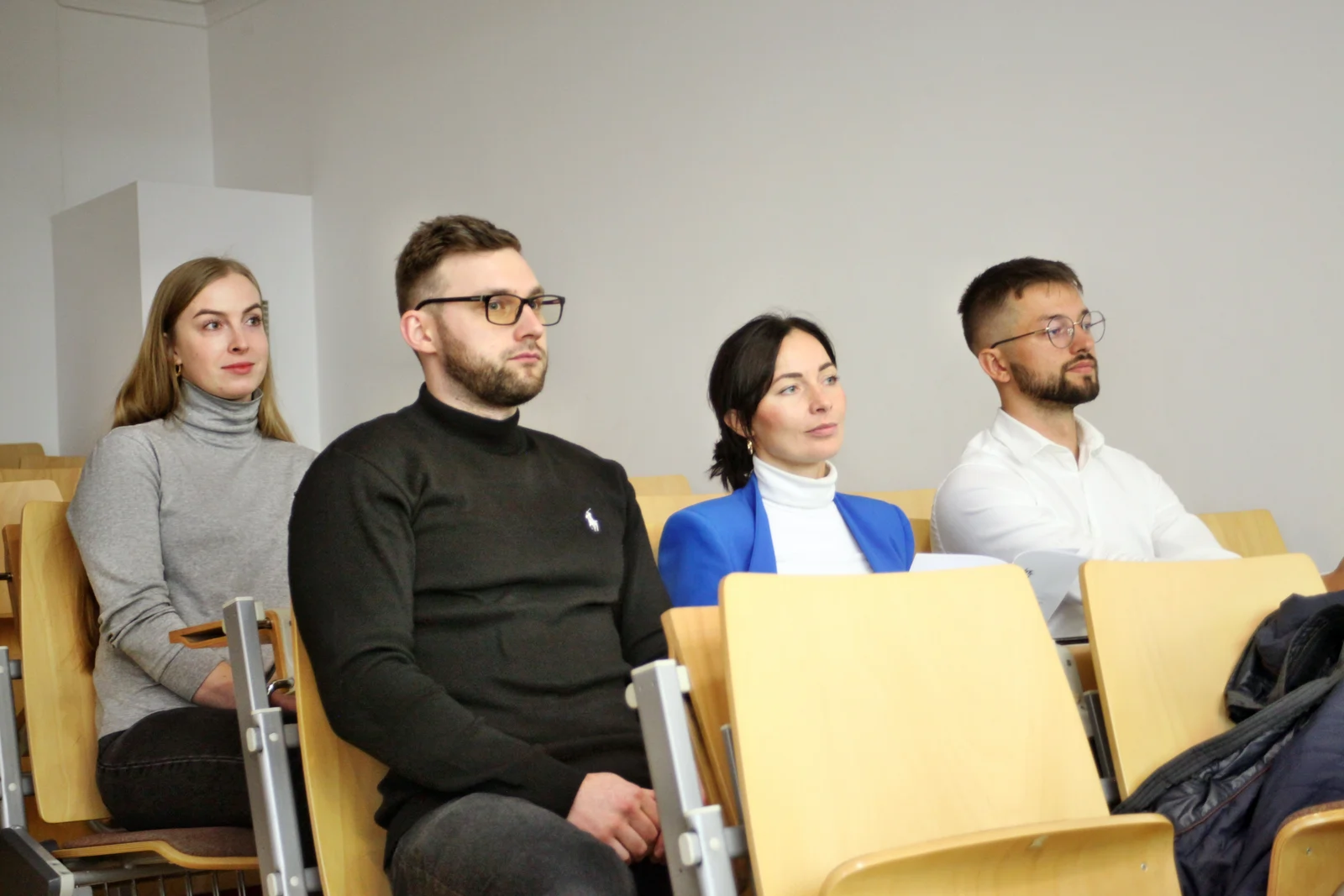 Fot. Adam Stępień - Obrona doktoratu pierwszego absolwenta Szkoły Doktorskiej Michała Zacharko