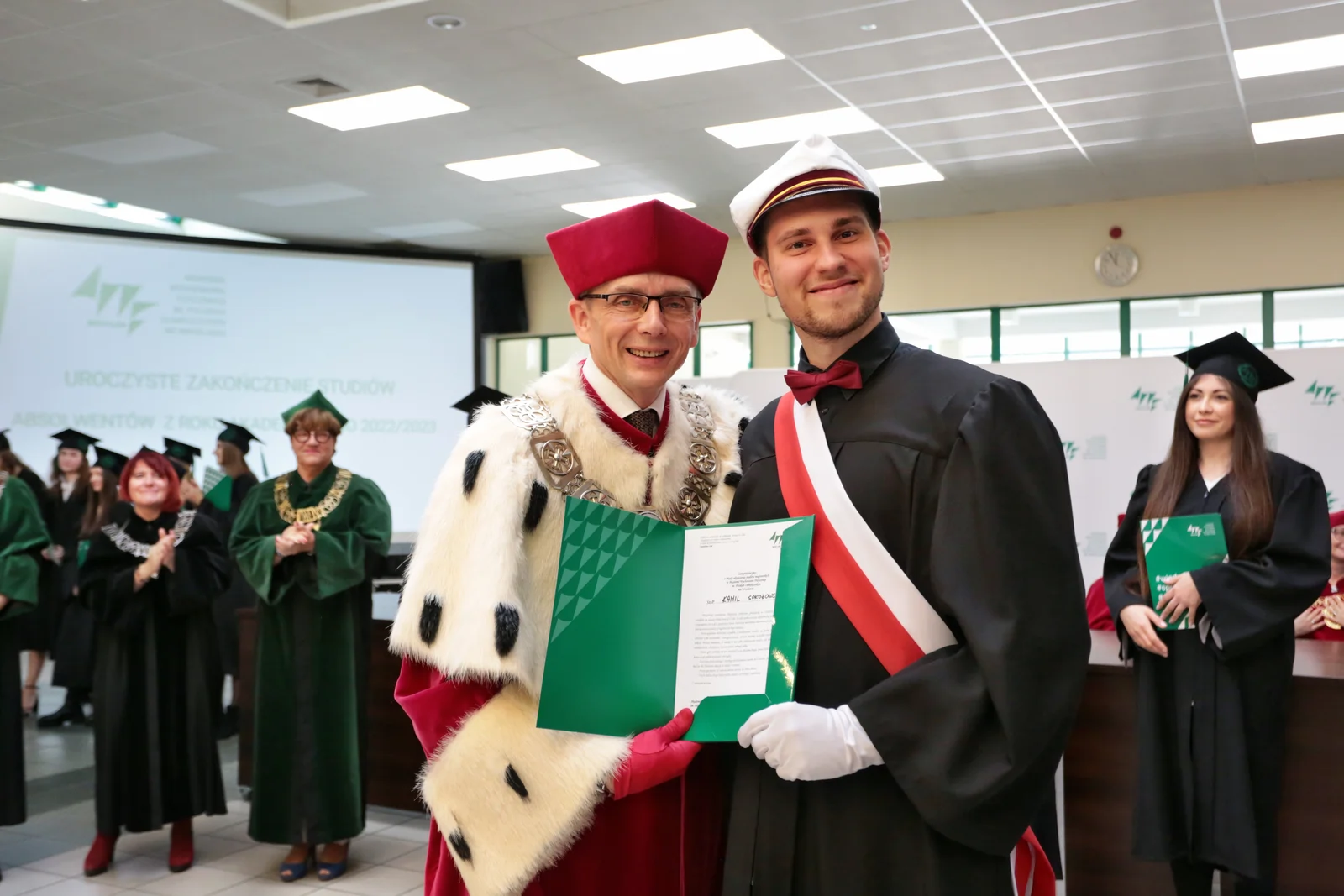 Fot. Andrzej Nowak - Uroczyste wręczenie dyplomów absolwentom AWF Wrocław 2023.