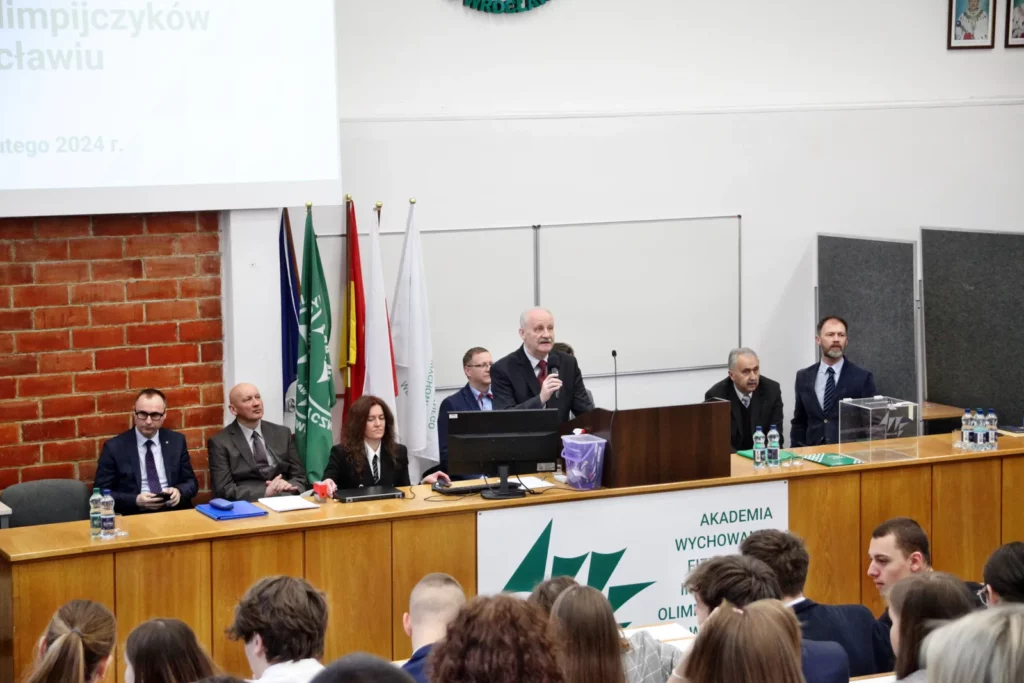 Photo. Adam Stępień - Ph.D Tadeusz Stefaniak, prof. AWF Rector of the Rector's Academy of Physical Education. named after Polish Olympians in Wroclaw for the term 2024-2028