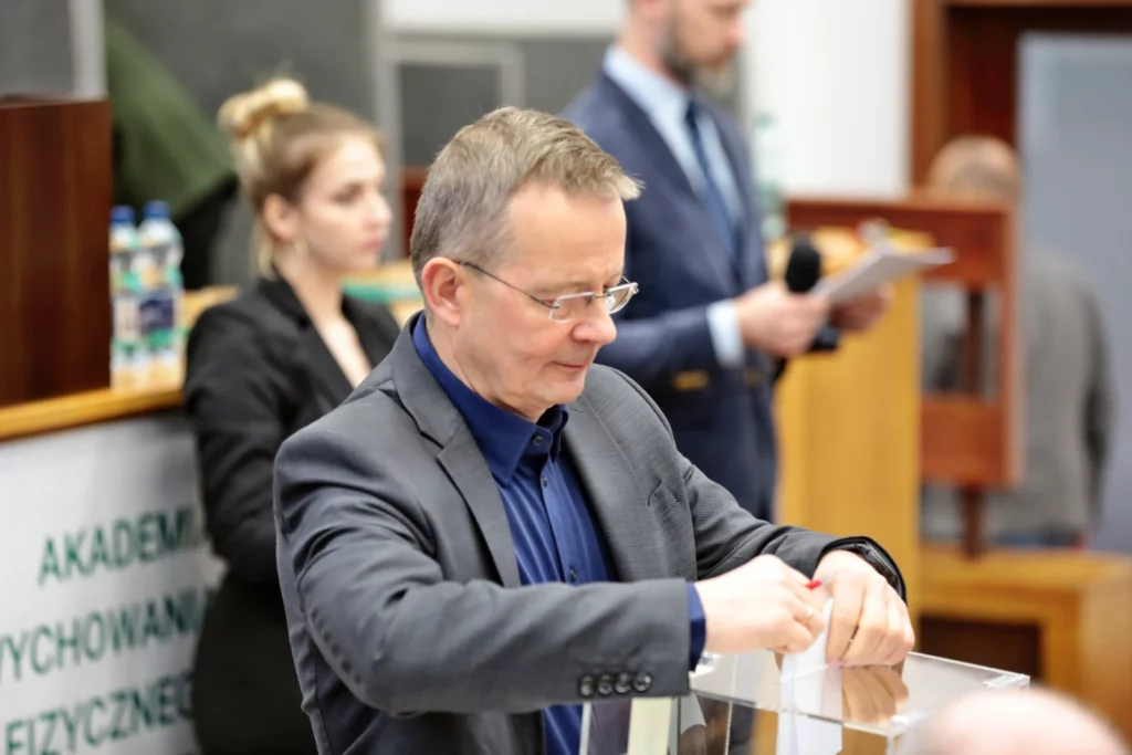 Fot. Andrzej Nowak - Dr hab. Tadeusz Stefaniak, prof. AWF Rektorem Akademii Wychowania Fizycznego we Wrocławiu na kadencję 2024-2028