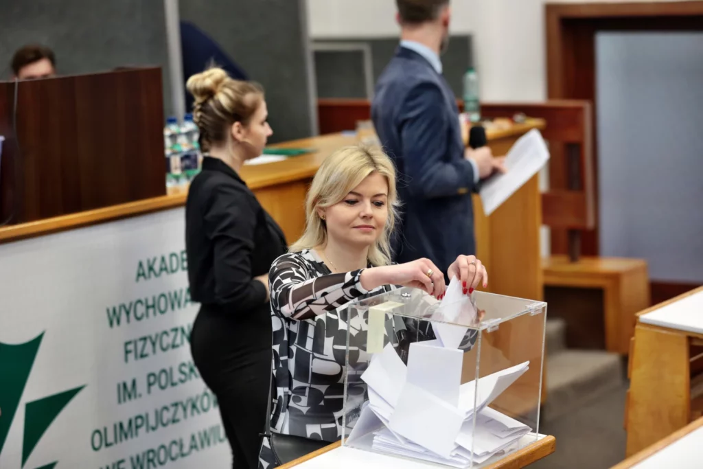 Fot. Andrzej Nowak - Dr hab. Tadeusz Stefaniak, prof. AWF Rektorem Akademii Wychowania Fizycznego we Wrocławiu na kadencję 2024-2028