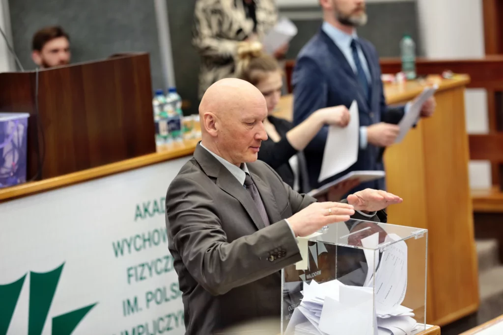 Fot. Andrzej Nowak - Dr hab. Tadeusz Stefaniak, prof. AWF Rektorem Akademii Wychowania Fizycznego we Wrocławiu na kadencję 2024-2028