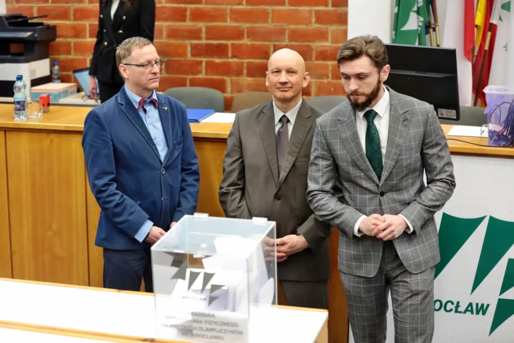 Fot. Andrzej Nowak - Dr hab. Tadeusz Stefaniak, prof. AWF Rektorem Akademii Wychowania Fizycznego we Wrocławiu na kadencję 2024-2028