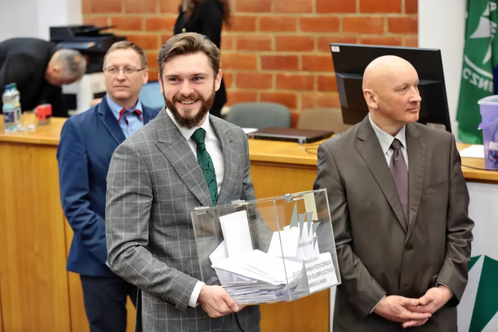 Fot. Andrzej Nowak - Dr hab. Tadeusz Stefaniak, prof. AWF Rektorem Akademii Wychowania Fizycznego we Wrocławiu na kadencję 2024-2028