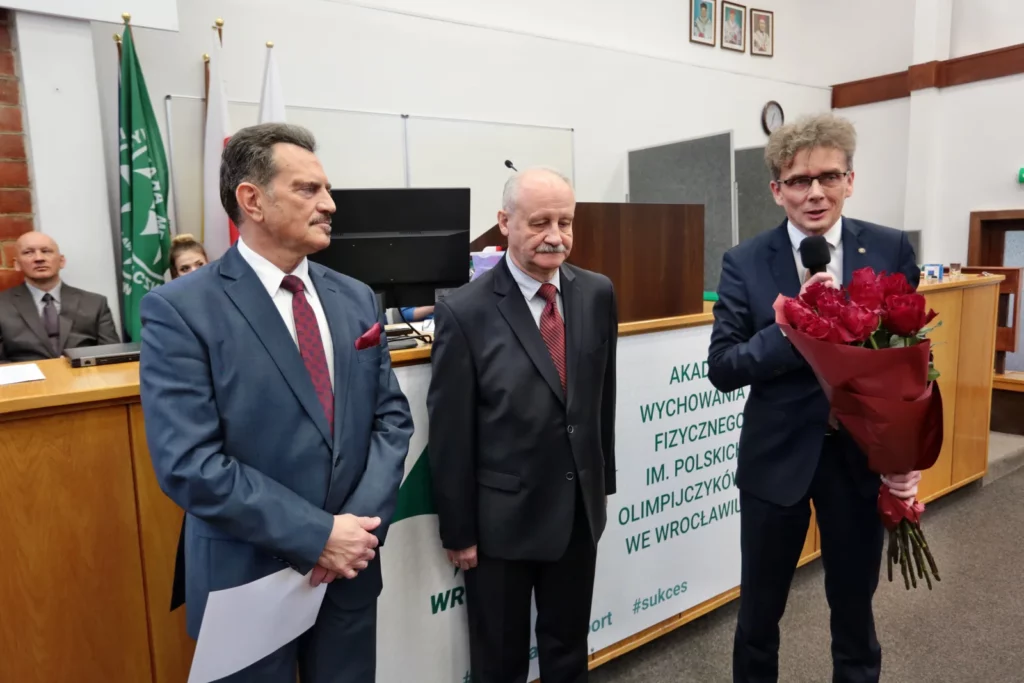 Fot. Andrzej Nowak - Dr hab. Tadeusz Stefaniak, prof. AWF Rektorem Akademii Wychowania Fizycznego we Wrocławiu na kadencję 2024-2028