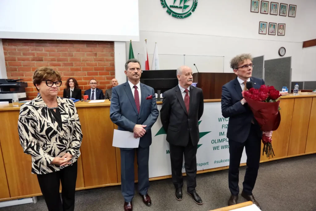 Fot. Andrzej Nowak - Dr hab. Tadeusz Stefaniak, prof. AWF Rektorem Akademii Wychowania Fizycznego we Wrocławiu na kadencję 2024-2028