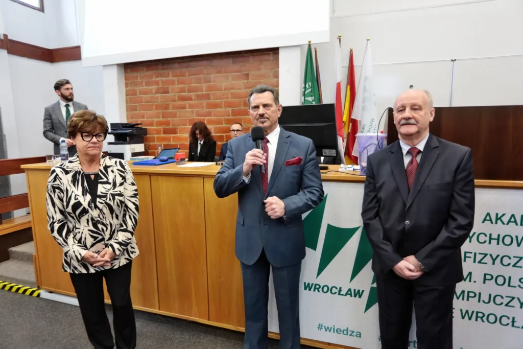 Fot. Andrzej Nowak - Dr hab. Tadeusz Stefaniak, prof. AWF Rektorem Akademii Wychowania Fizycznego we Wrocławiu na kadencję 2024-2028