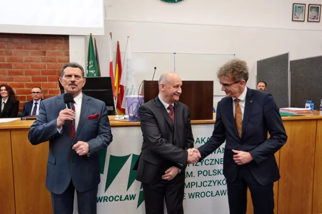 Fot. Andrzej Nowak - Dr hab. Tadeusz Stefaniak, prof. AWF Rektorem Akademii Wychowania Fizycznego we Wrocławiu na kadencję 2024-2028