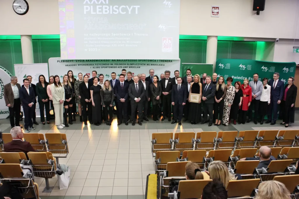 Fot. Adam Stępień - Gala XXXI Plebiscytu Życia Akademickiego na najlepszego sportowca i trenera AWF Wrocław im. Polskich Olimpijczyków i KS AZS AWF Wrocław