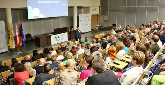 Fot. Adam Stępień - Spotkanie Rektora Elekta dr hab. Tadeusza Stefaniaka, prof. AWF z pracownikami Uczelni