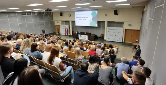 Fot. Andrzej Nowak - Spotkanie Rektora Elekta dr hab. Tadeusza Stefaniaka, prof. AWF z pracownikami Uczelni
