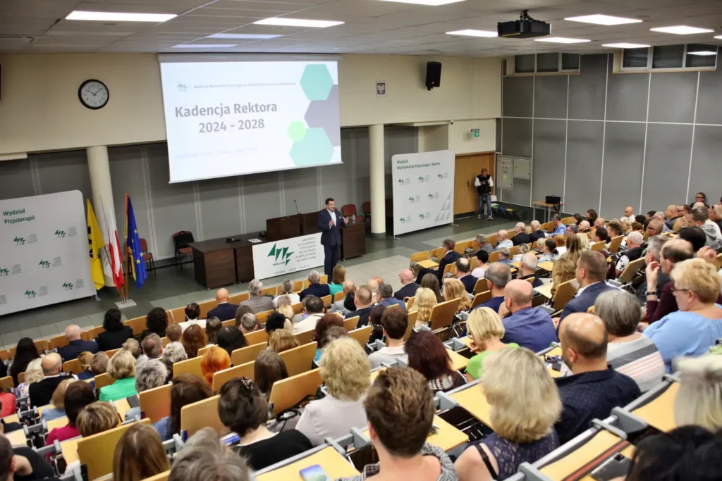 Fot. Adam Stępień - Spotkanie Rektora Elekta dr hab. Tadeusza Stefaniaka, prof. AWF z pracownikami Uczelni