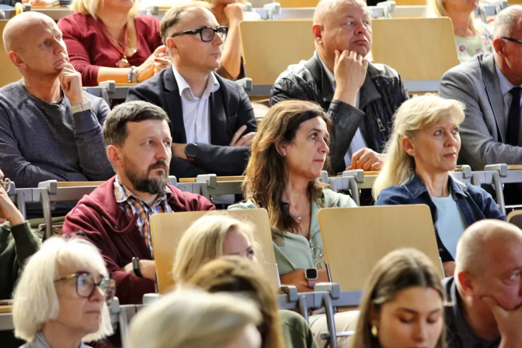 Fot. Adam Stępień - Spotkanie Rektora Elekta dr hab. Tadeusza Stefaniaka, prof. AWF z pracownikami Uczelni