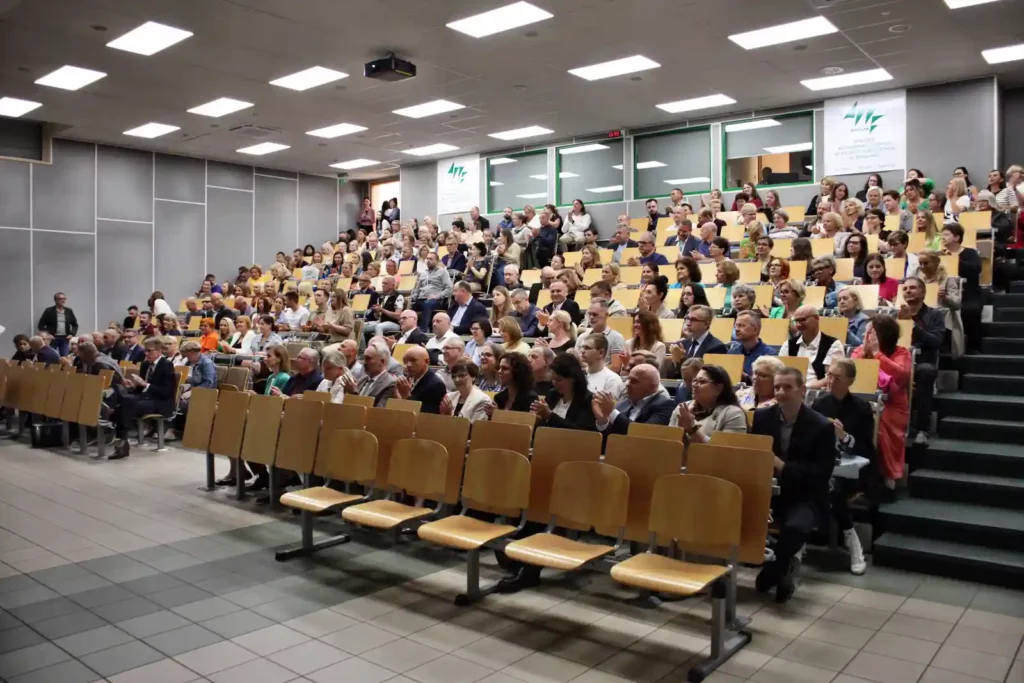 Fot. Adam Stępień - Spotkanie Rektora Elekta dr hab. Tadeusza Stefaniaka, prof. AWF z pracownikami Uczelni