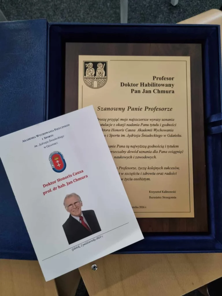 Fot. Archiwum AWF - Doktorat Honoris Causa dla prof. dr hab. Jana Chmury