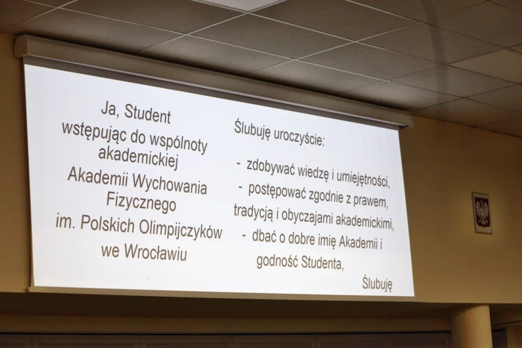 Fot. Adam Stępień - Immatrykulacja studentów rocznika 2024/2025 - Wydział WFiS, kierunek Sport i BiPP