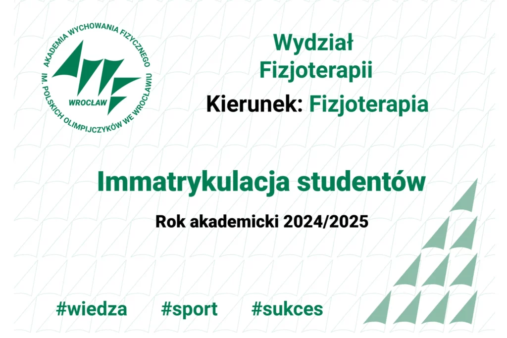 Fot. Adam Stępień - Immatrykulacja studentów rocznika 2024/2025 - Wydział WFiS, kierunek Sport i BiPP