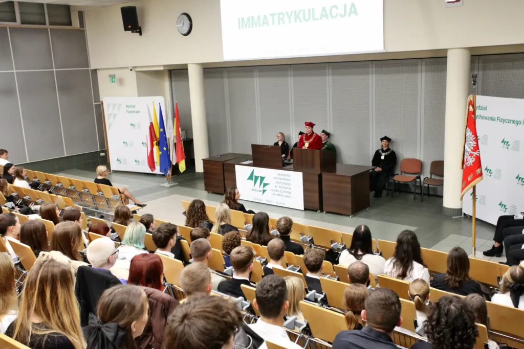 Fot. Adam Stępień - Immatrykulacja studentów rocznika 2024/2025 - Wydział Fizjoterapii, kierunek Fizjoterapia