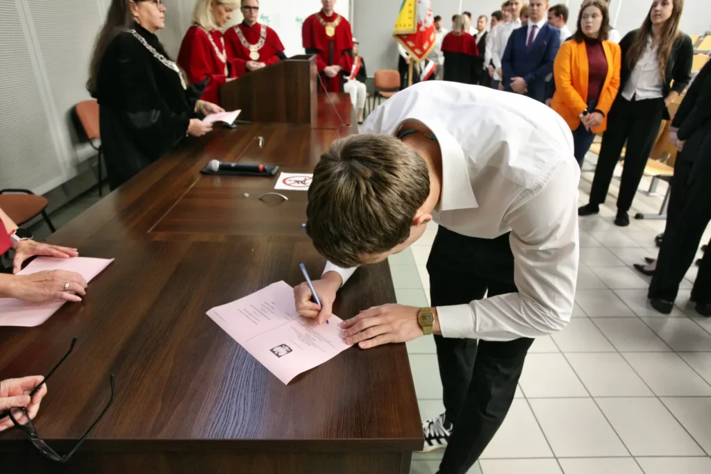 Fot. Adam Stępień - Immatrykulacja studentów Wydziału WFiS, kierunek WF, Sport, TiR - II stopień