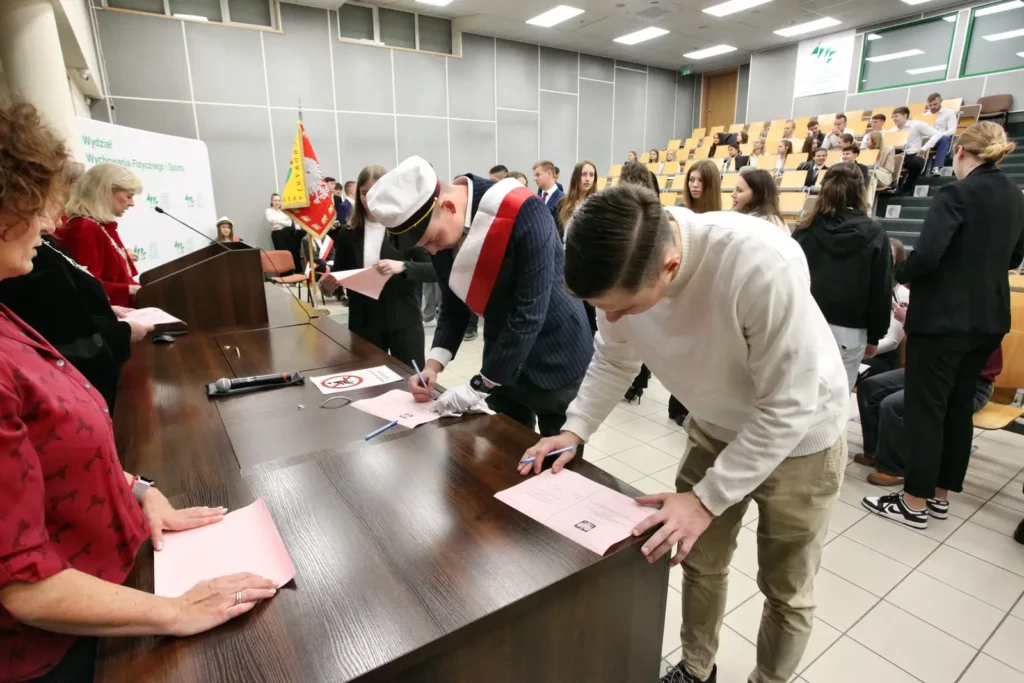 Fot. Adam Stępień - Immatrykulacja studentów Wydziału WFiS, kierunek WF, Sport, TiR - II stopień