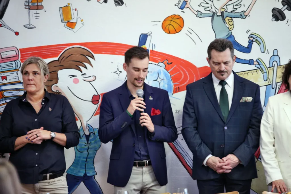 Fot. Adam Stępień - Spotkanie wigilijne z Samorządem Studenckim