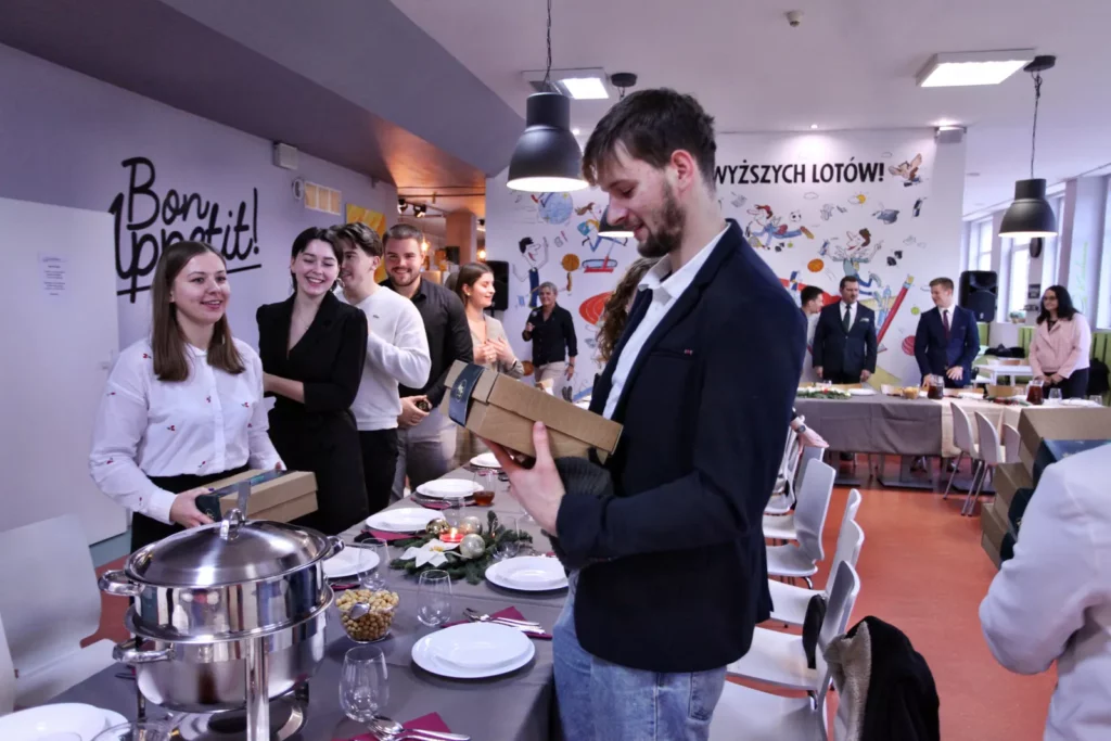 Fot. Adam Stępień - Spotkanie wigilijne z Samorządem Studenckim