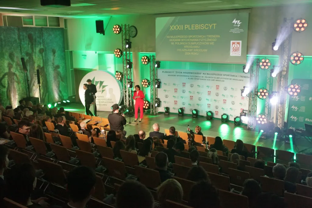 Fot. Adam Stępień - Gala XXXII Plebiscytu na najlepszego sportowca i trenera AWF Wrocław i KS AZS-AWF Wrocław w 2024 roku