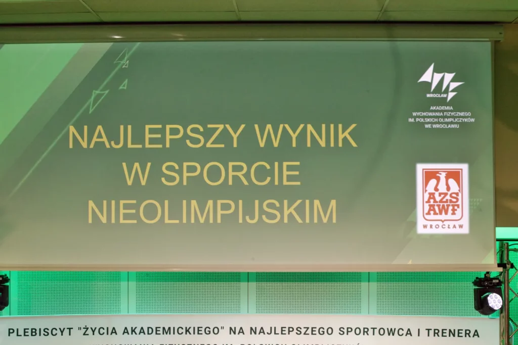 Fot. Adam Stępień - Gala XXXII Plebiscytu na najlepszego sportowca i trenera AWF Wrocław i KS AZS-AWF Wrocław w 2024 roku