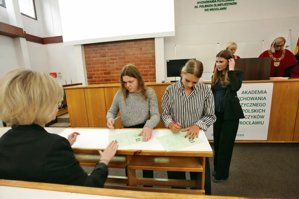 Immatrykulacje studentów I roku Wydziału WFiS, kierunków: Wychowanie Fizyczne i Turystyka i Rekreacja