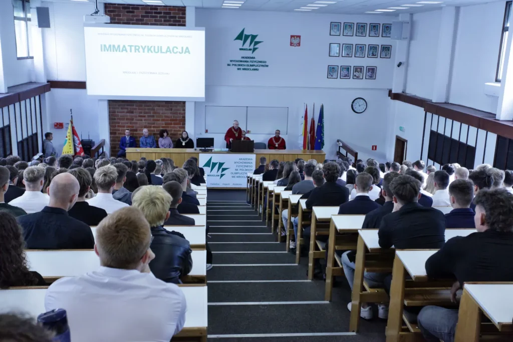 Immatrykulacje studentów I roku Wydziału WFIS, kierunków: Sport i Bezpieczeństwo i Porządek Publiczny