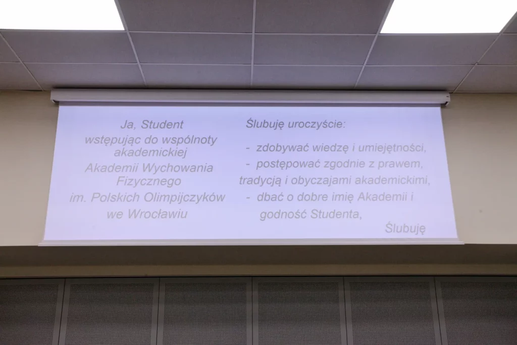 Immatrykulacja studentów WFiS I roku II stopnia na kierunkach WF, Sport, TiR