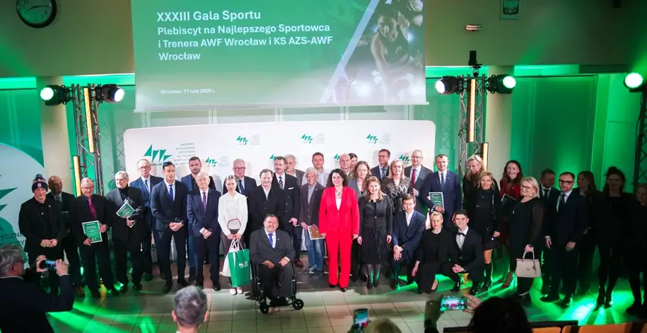 XXXIII Gala Sportowca AWF Wrocław – poznaliśmy najlepszych sportowców i trenerów 2025 roku