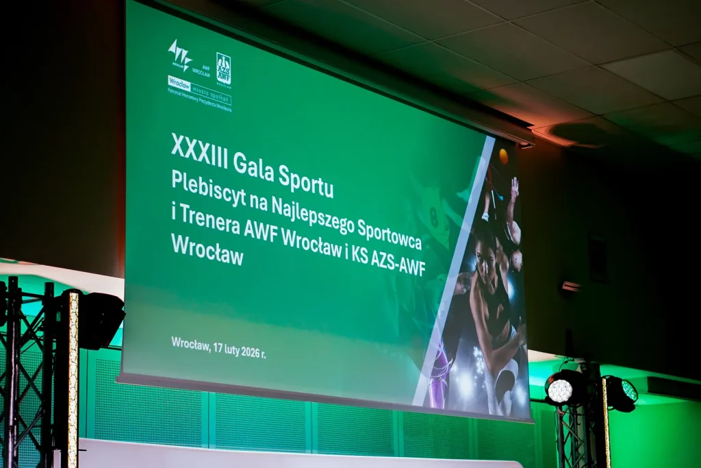 XXXIII Gala Sportowca AWF Wrocław – poznaliśmy najlepszych sportowców i trenerów 2025 roku